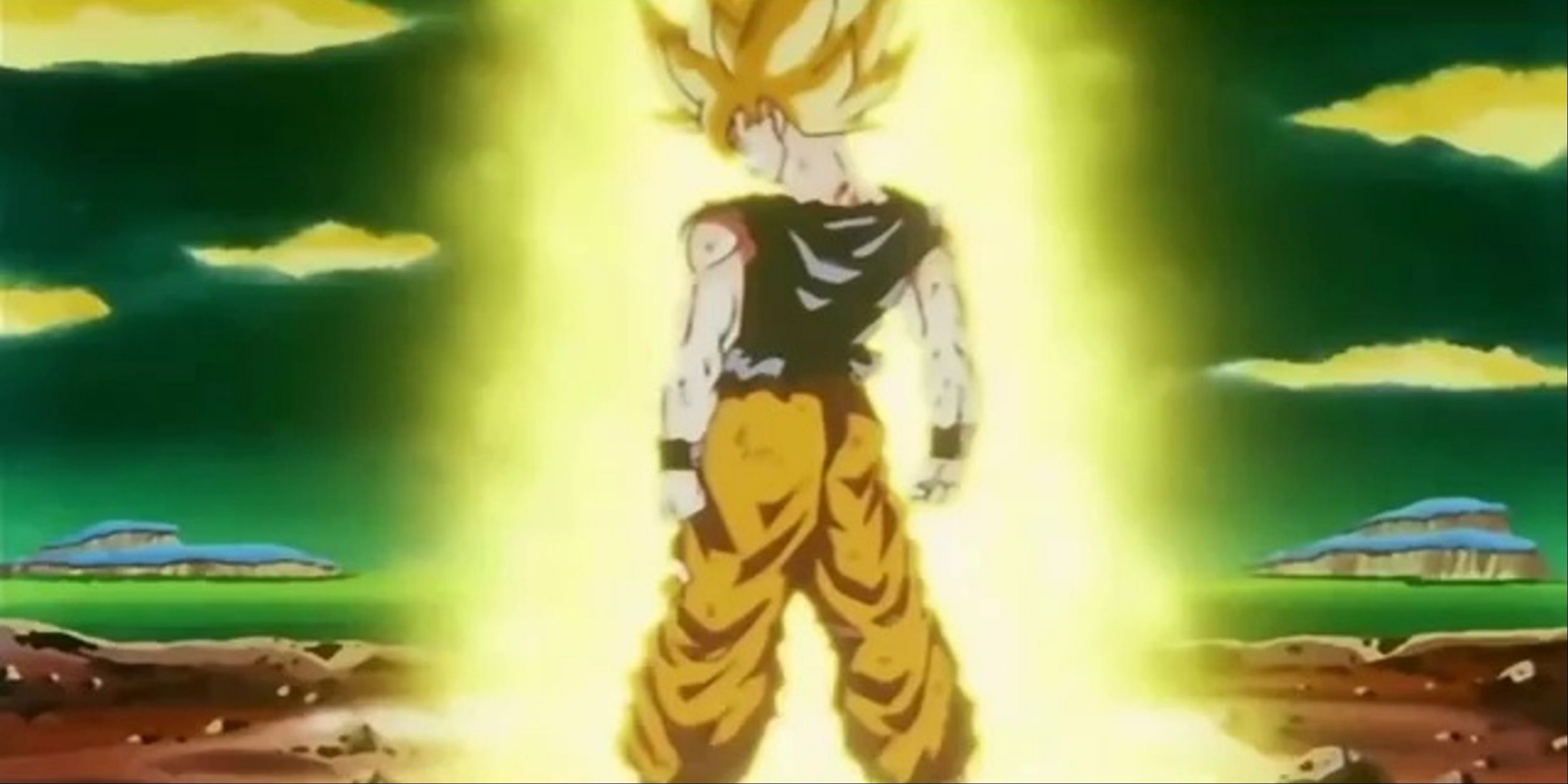 Goku Goes Super Saiyan For The First Time DBZ