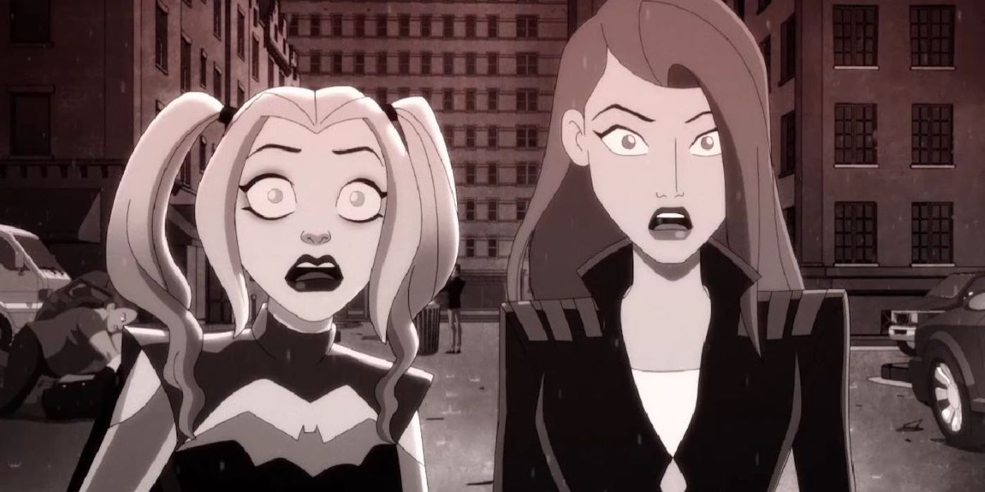 Harley Quinn and Poison Ivy shocked over Superman's powers.