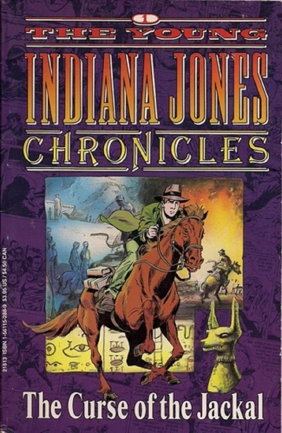 Indiana Jones Chronciles em uma brochura comercial