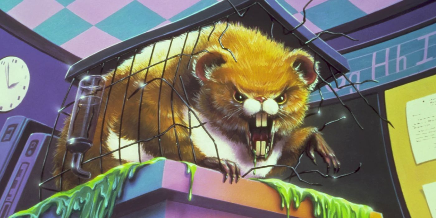 Abraça o Hamster na capa de Monster Blood II da Goosebumps
