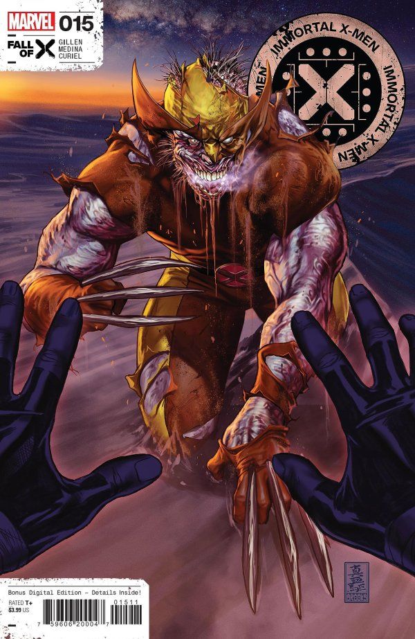 Capa de Immortal X-Men #15 por Mark Brooks.
