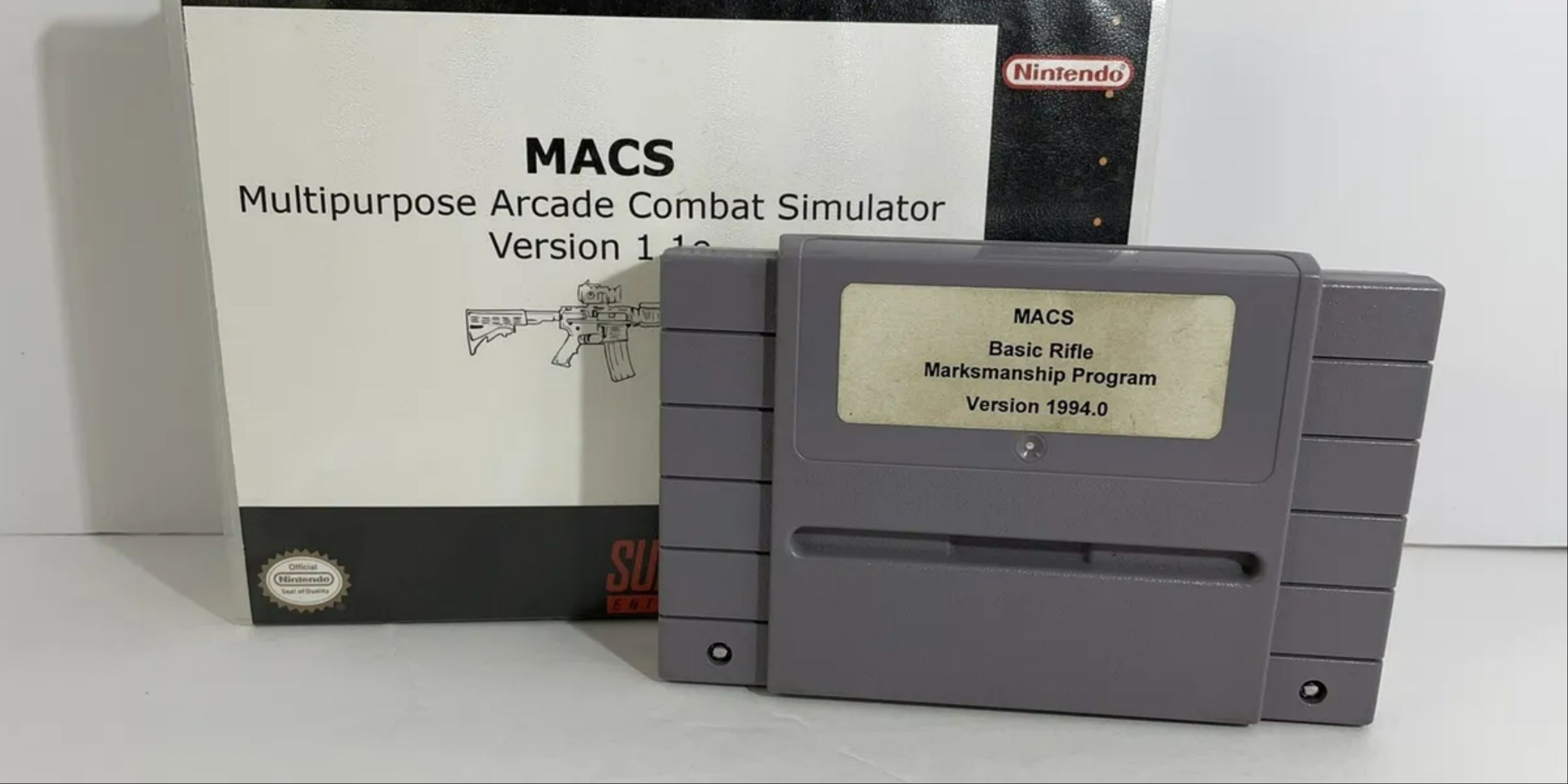 MACS SNES Cartridge - MACS Multipurpose Arcade Combat Simulator