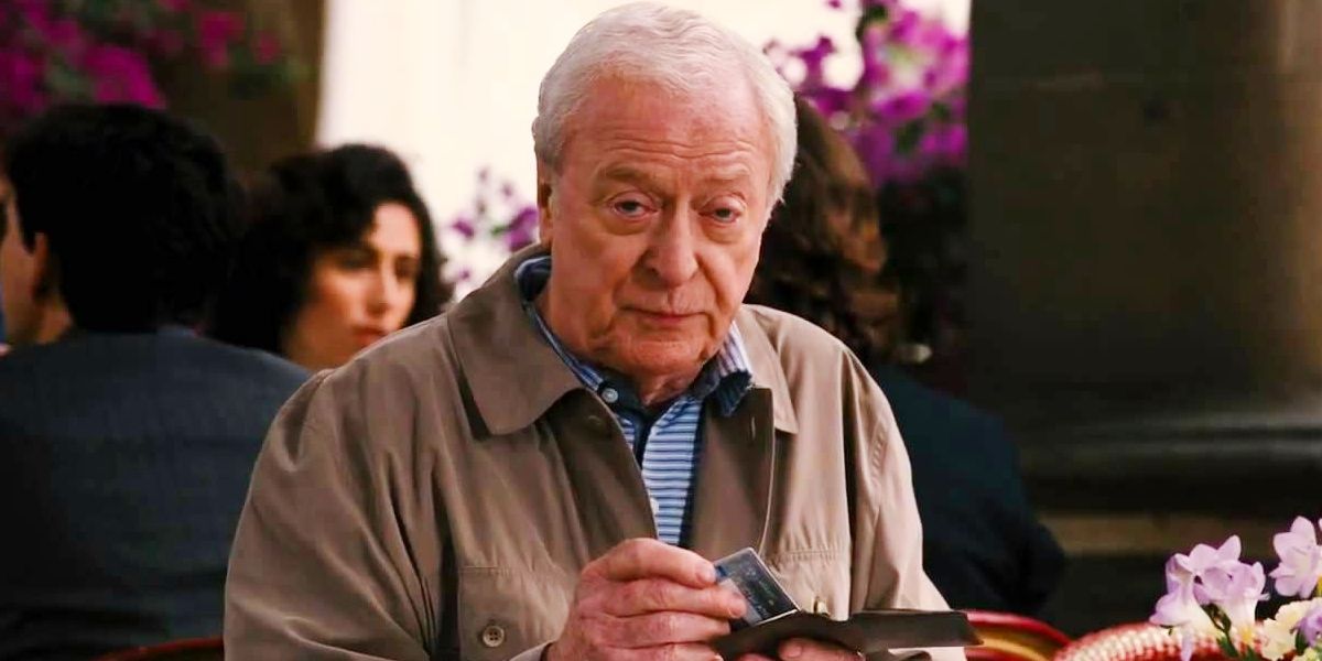Michael Caine as Alfred Pennyworth in Dark Knight Rises