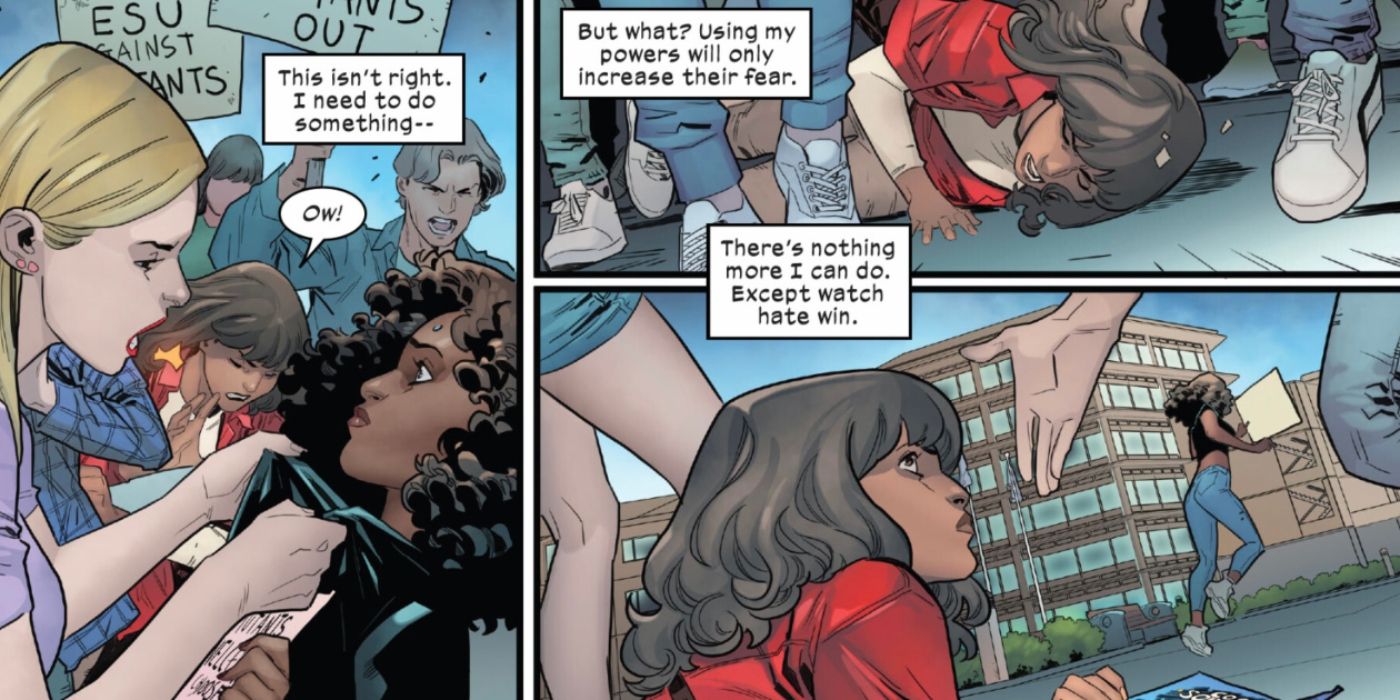 Ms. Marvel witnesses mutant hatred 