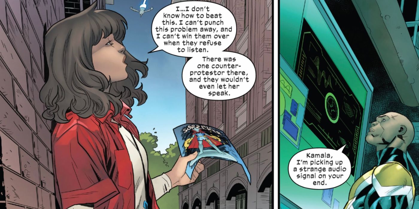 Ms. Marvel talks with Synch about mutant hatred