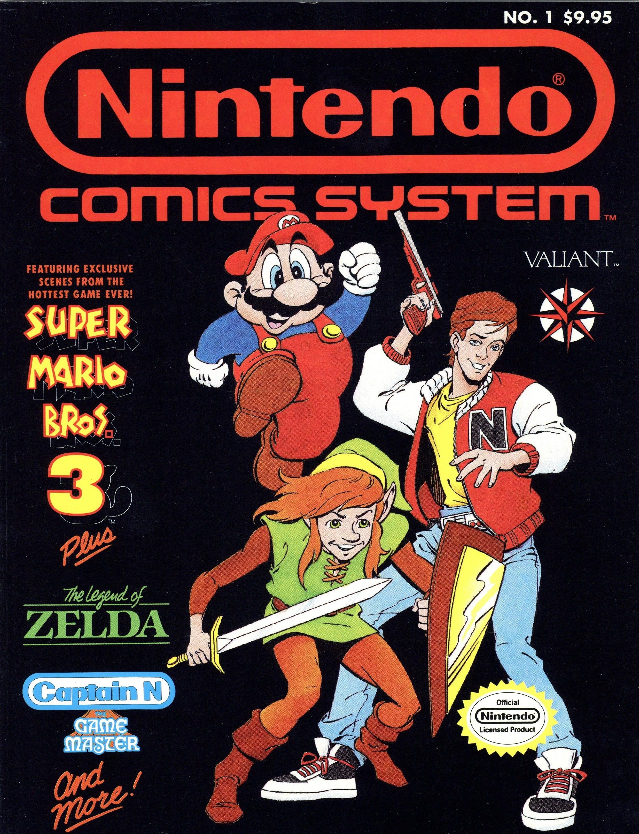 A capa do primeiro gibi da Nintendo da Valiant