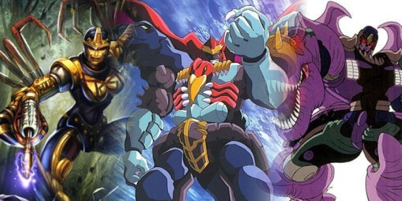 Image of Blackarachnia, Beast Galvatron and Beast Megatron.