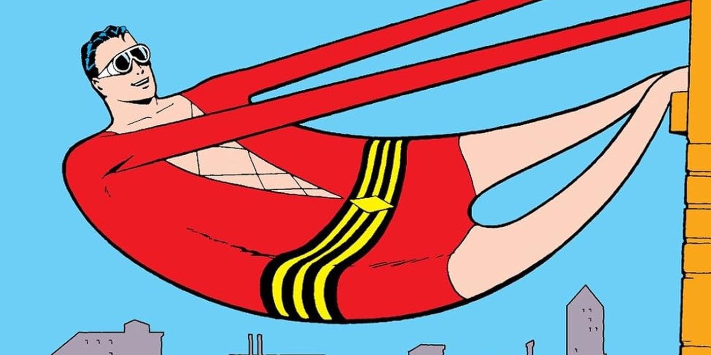 Plastic Man becomes a trampoline in Plastic Man #4