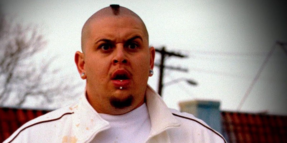 Combo looks shocked after getting shot by Tomas in Breaking Bad