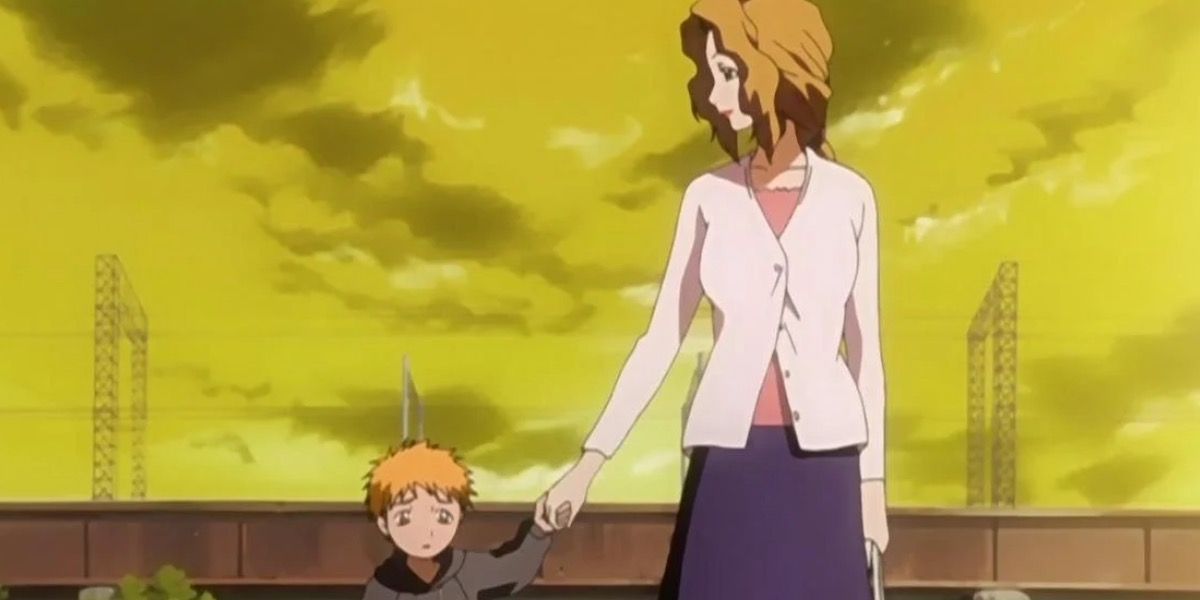 Masaki holding toddler Ichigo's hand