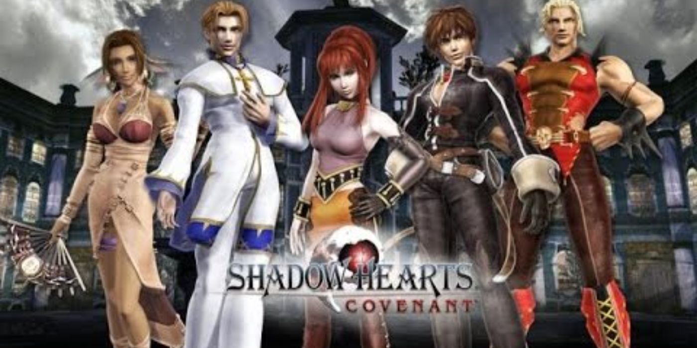 O elenco de personagens de Shadow Hearts: Covenant.