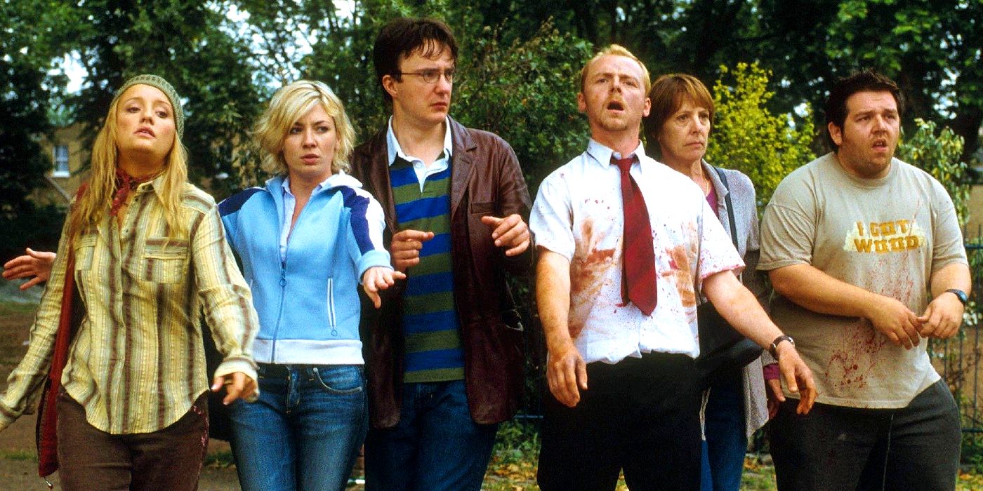 Simon Pegg leads the cast of Edgar Wright's Shaun of the Dead.