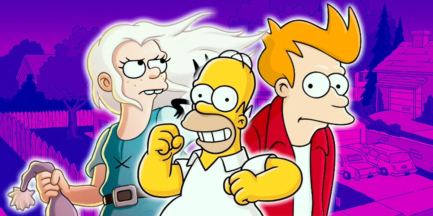 Os Simpsons, Futurama e Desencanto