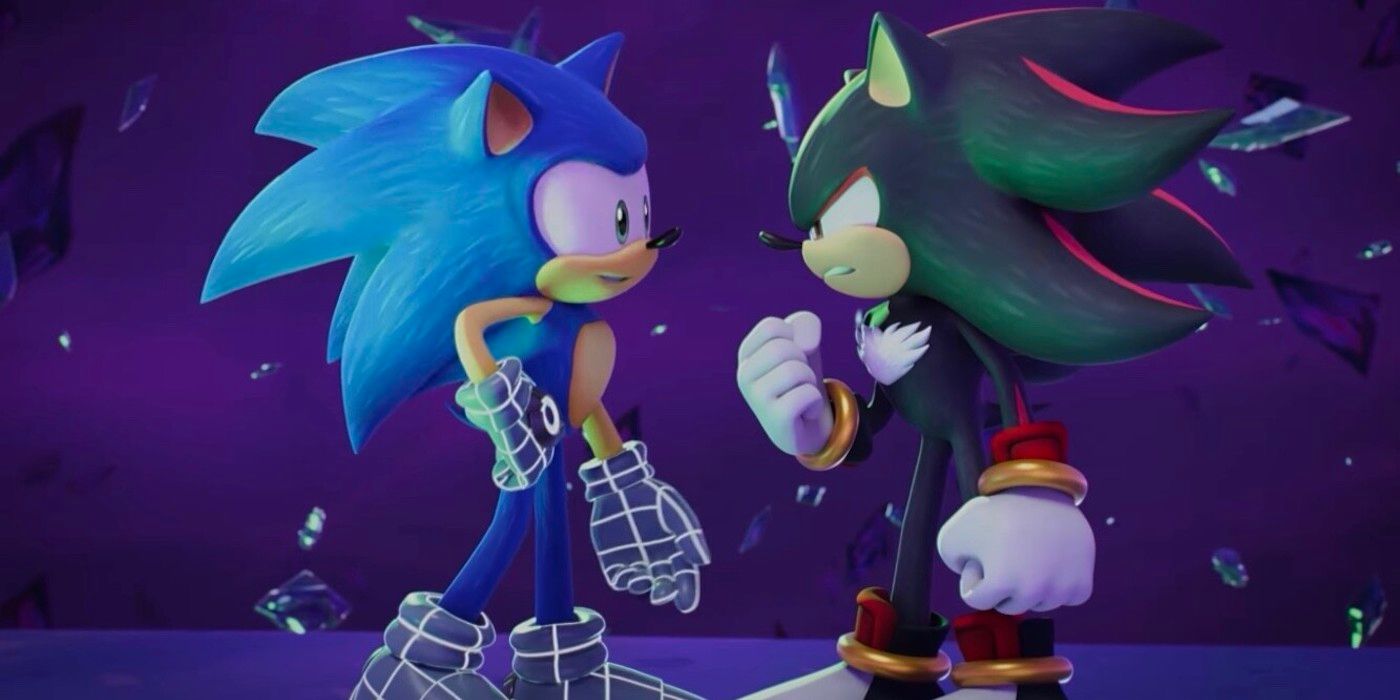 Sonic Prime and Shadow argue