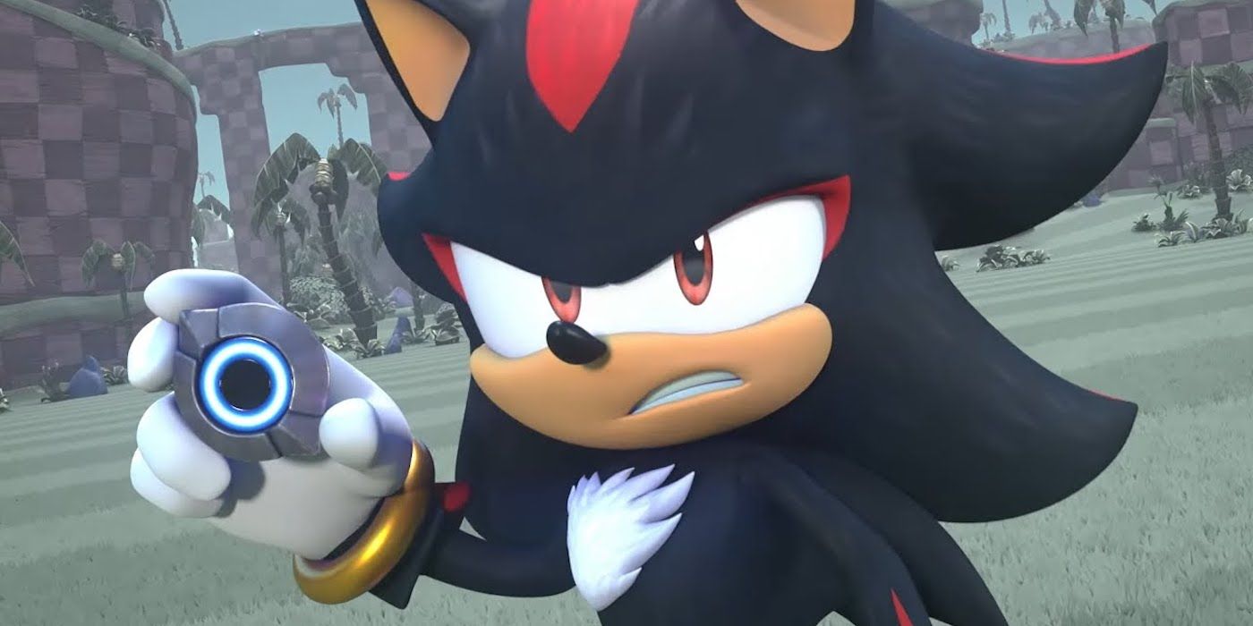 Shadow de Sonic Prime tenta lutar contra SONIC