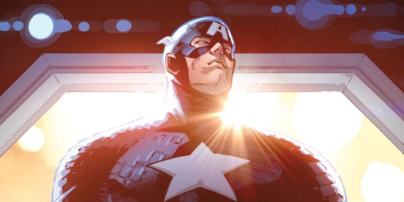 The first Captain America backlit in Marvel Comics