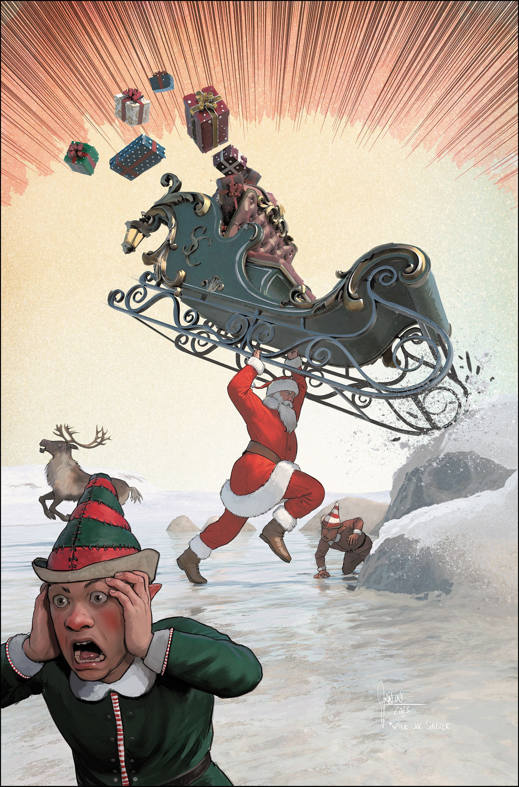 Superman 9 Santa Variant