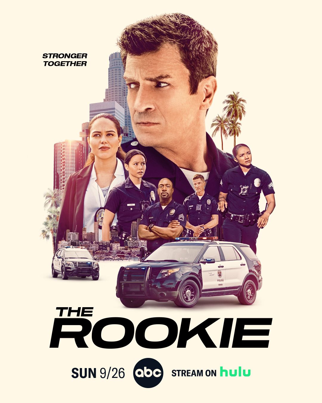 The Rookie cast posing on TV Show Poster