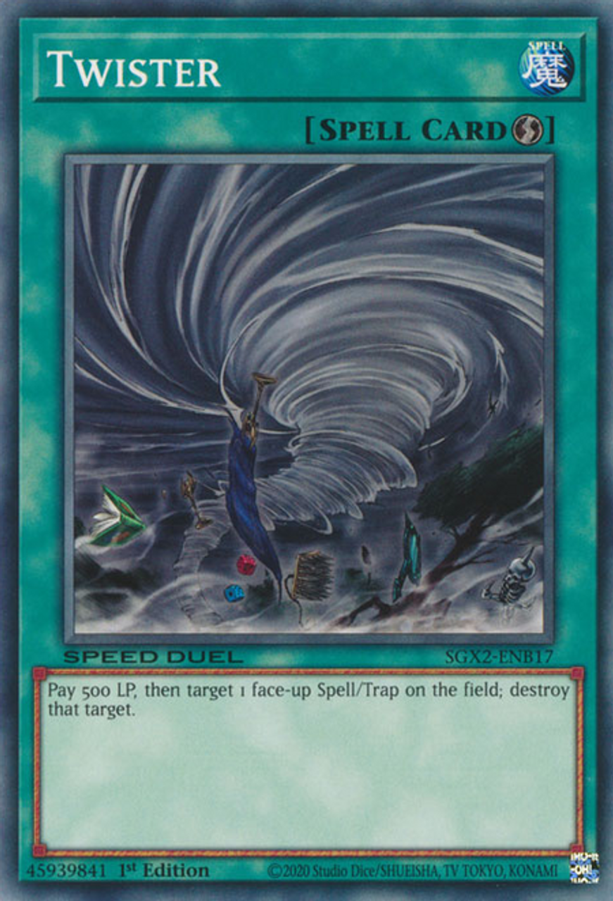 The Twister magic card from YuGiOh! Duel Links