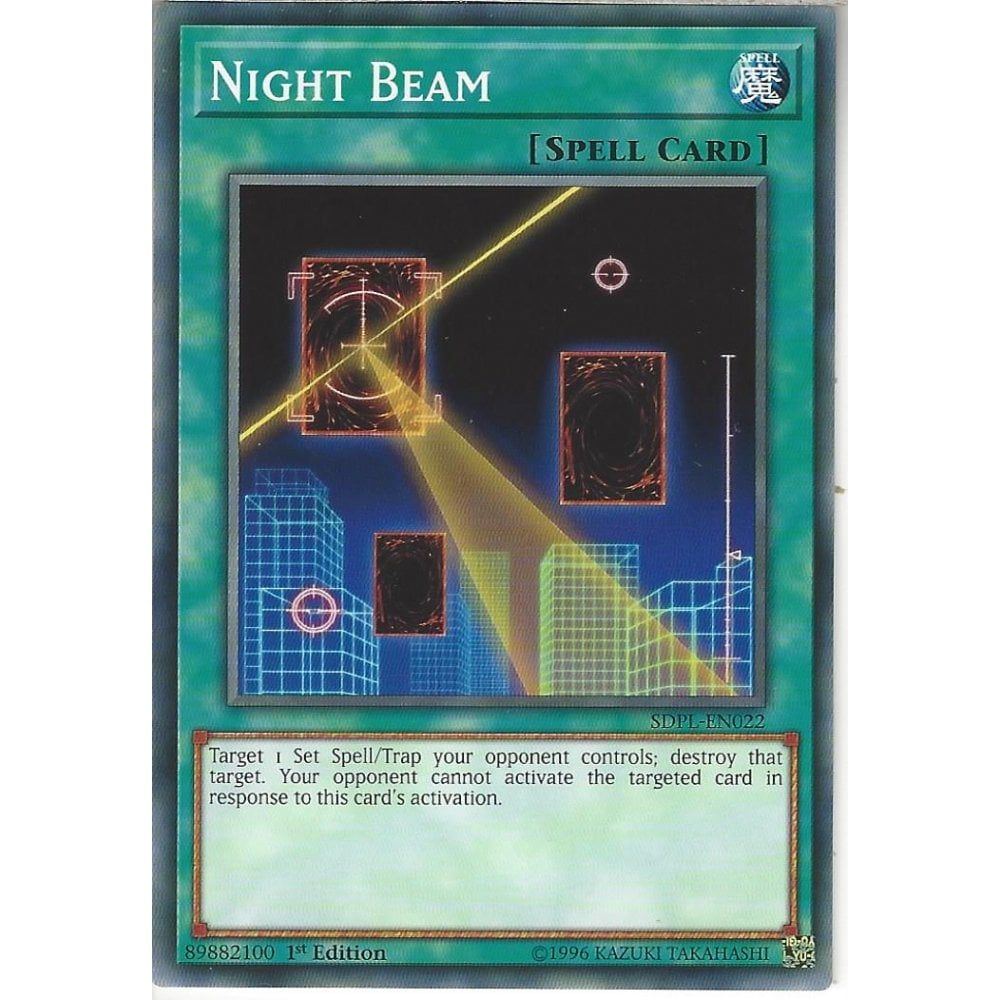 The Night Beam Magic card from YuGiOh! Duel Links