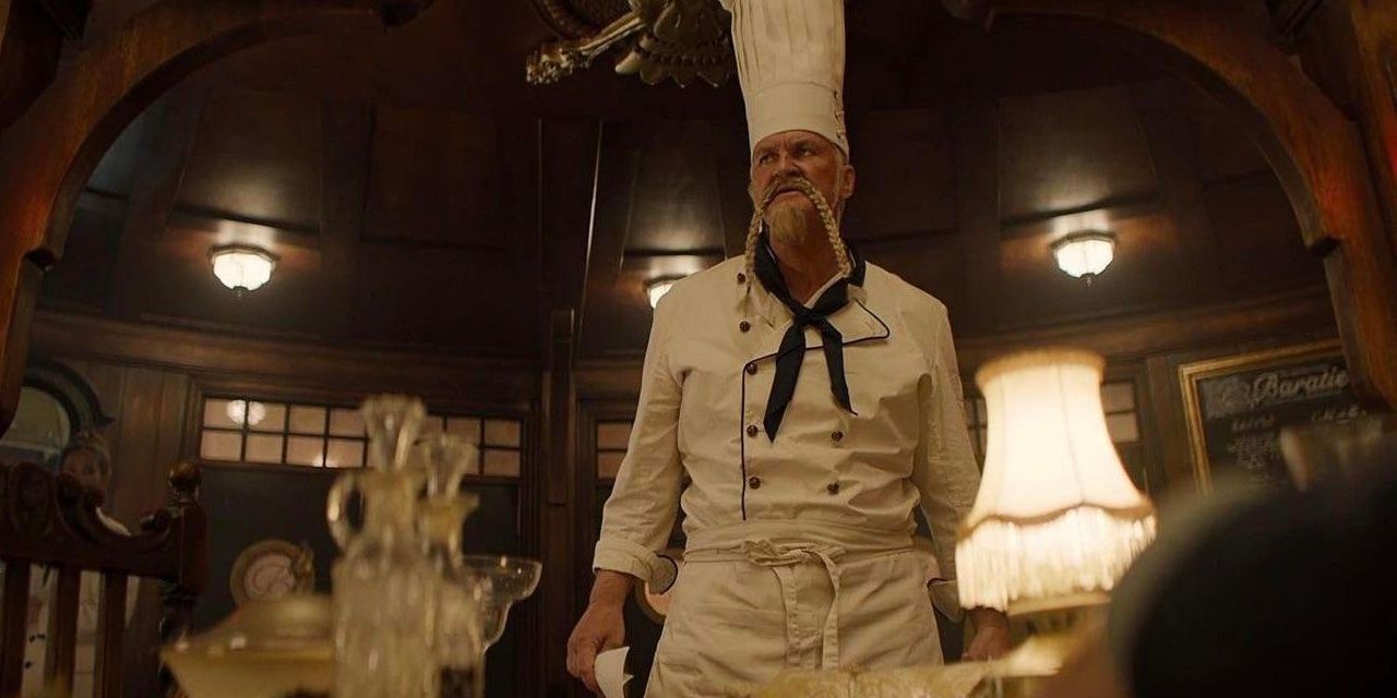 Chef Zeff from the live-action One Piece series stands up for his Beratie restaurant.