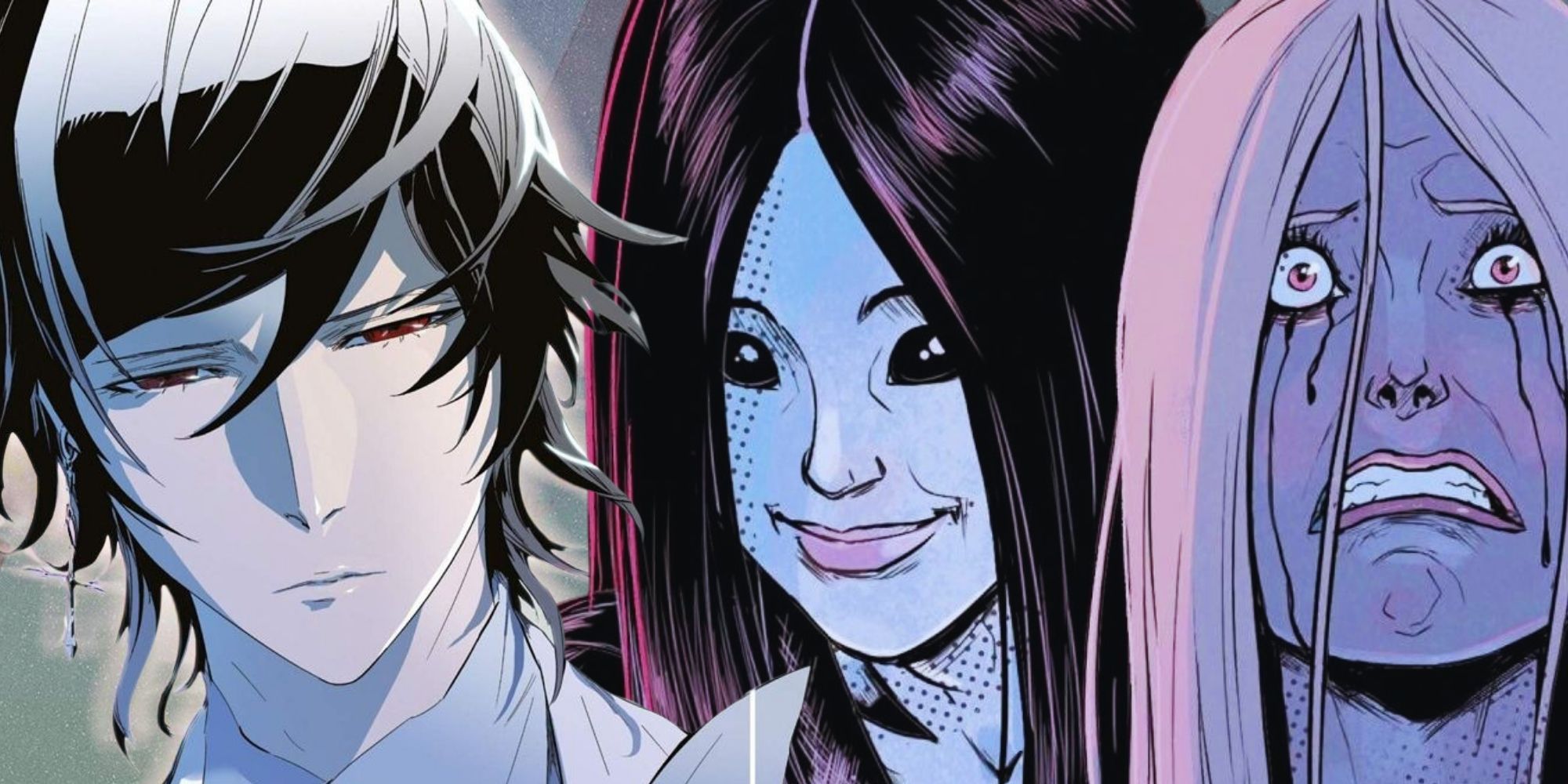A collage of webtoons art from Witch Creek Road and Noblesse