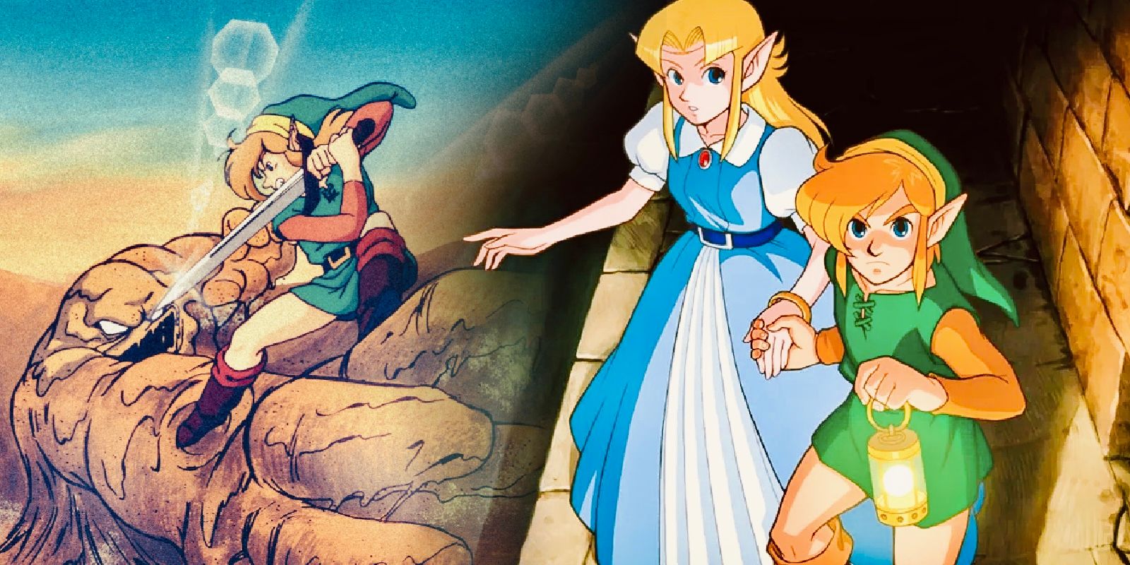 The Legend of Zelda: Link to the Past and The Legend of Zelda