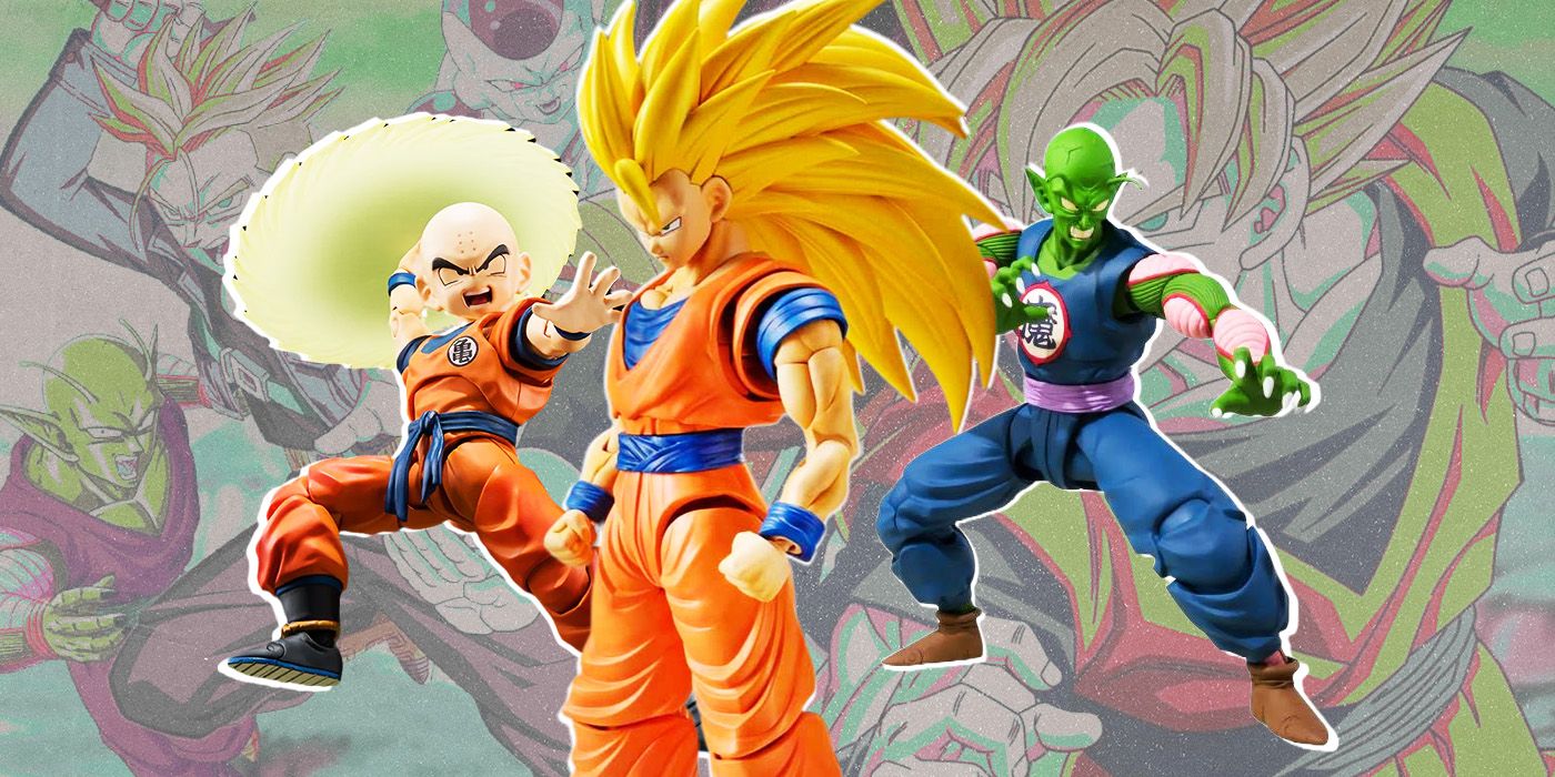 Action Figures of Goku, Krillin and Piccolo