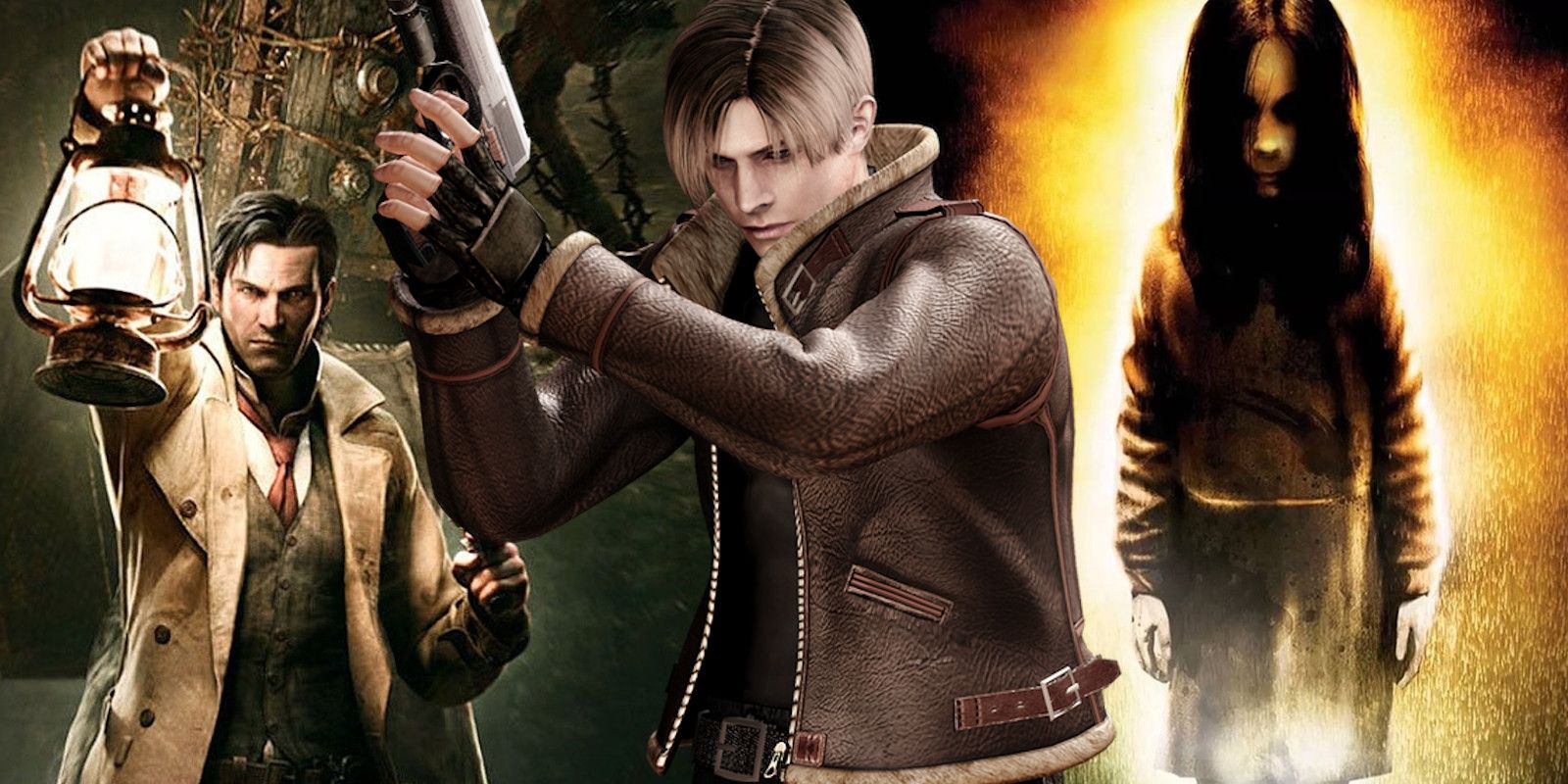 Characters from The Evil Within, Resident Evil 4, and F.E.A.R.