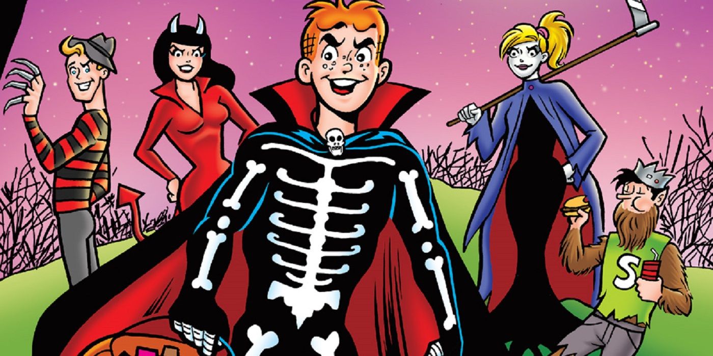 Archie and the gang wearing Halloween costumes