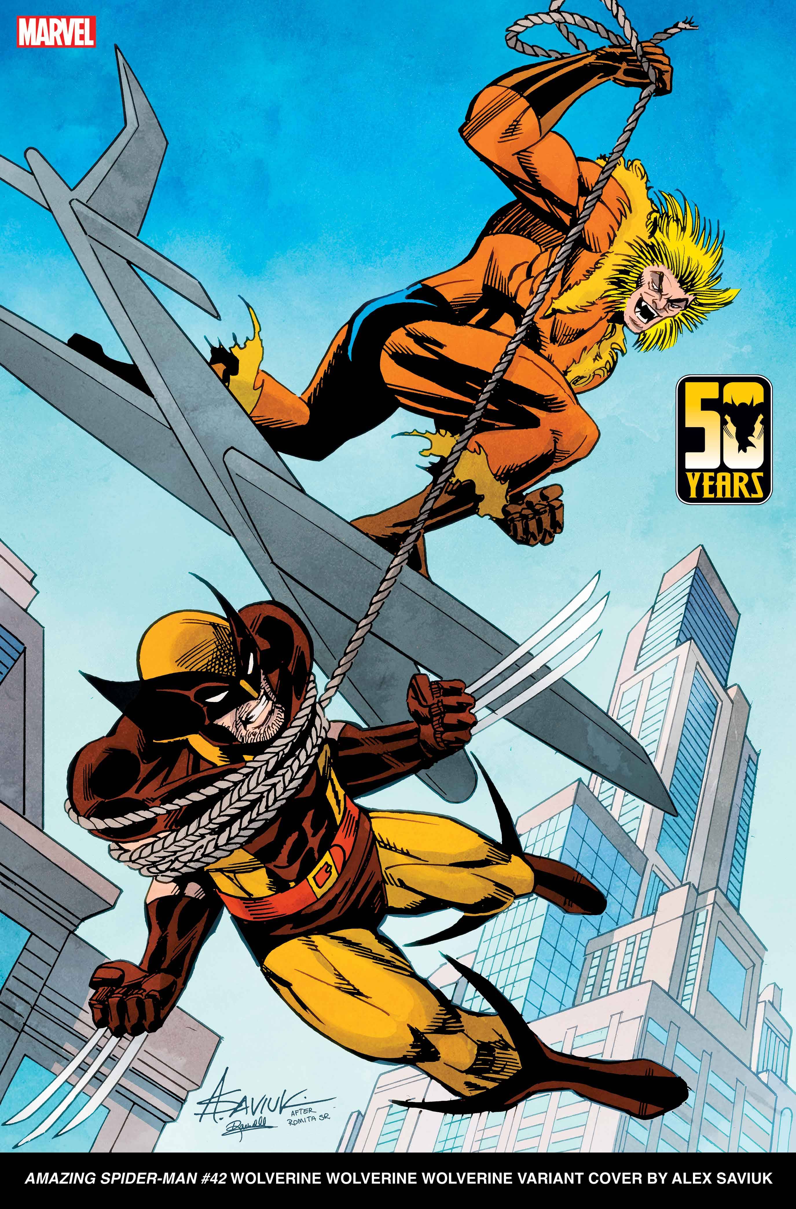 Marvel Comics anuncia edições especiais de capas variantes em comemoração ao aniversário de 50 anos de Wolverine. Confira a matéria!