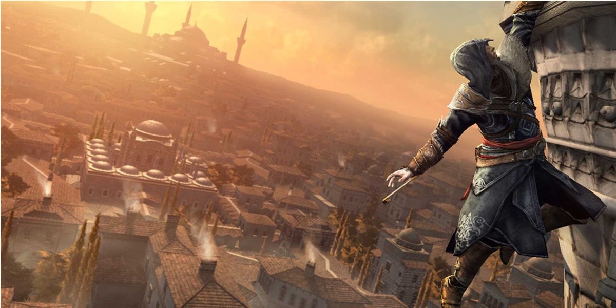 Altair climbing in Assassins Creed Revelations