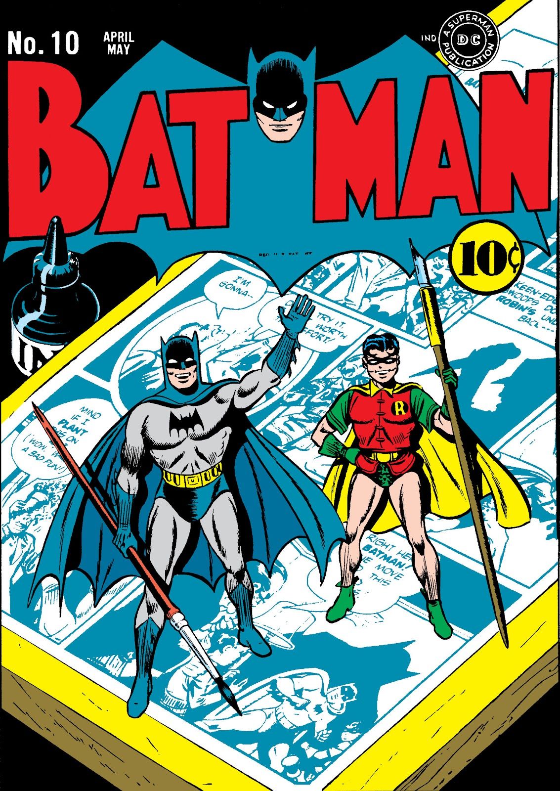 The cover of the original Batman #10