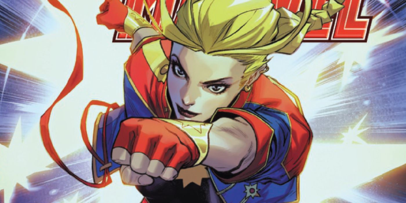 Captain Marvel (Carol Danvers) flying on the cover for Captain Marvel #1 by Marvel Comics