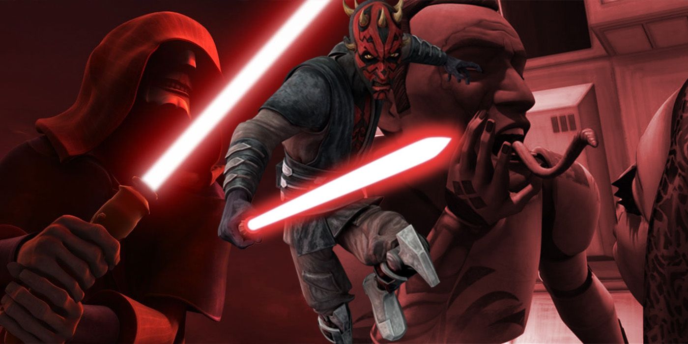 Darth Maul, Palpatine and Brain Invader clone troopers in Star Wars: Clone Wars