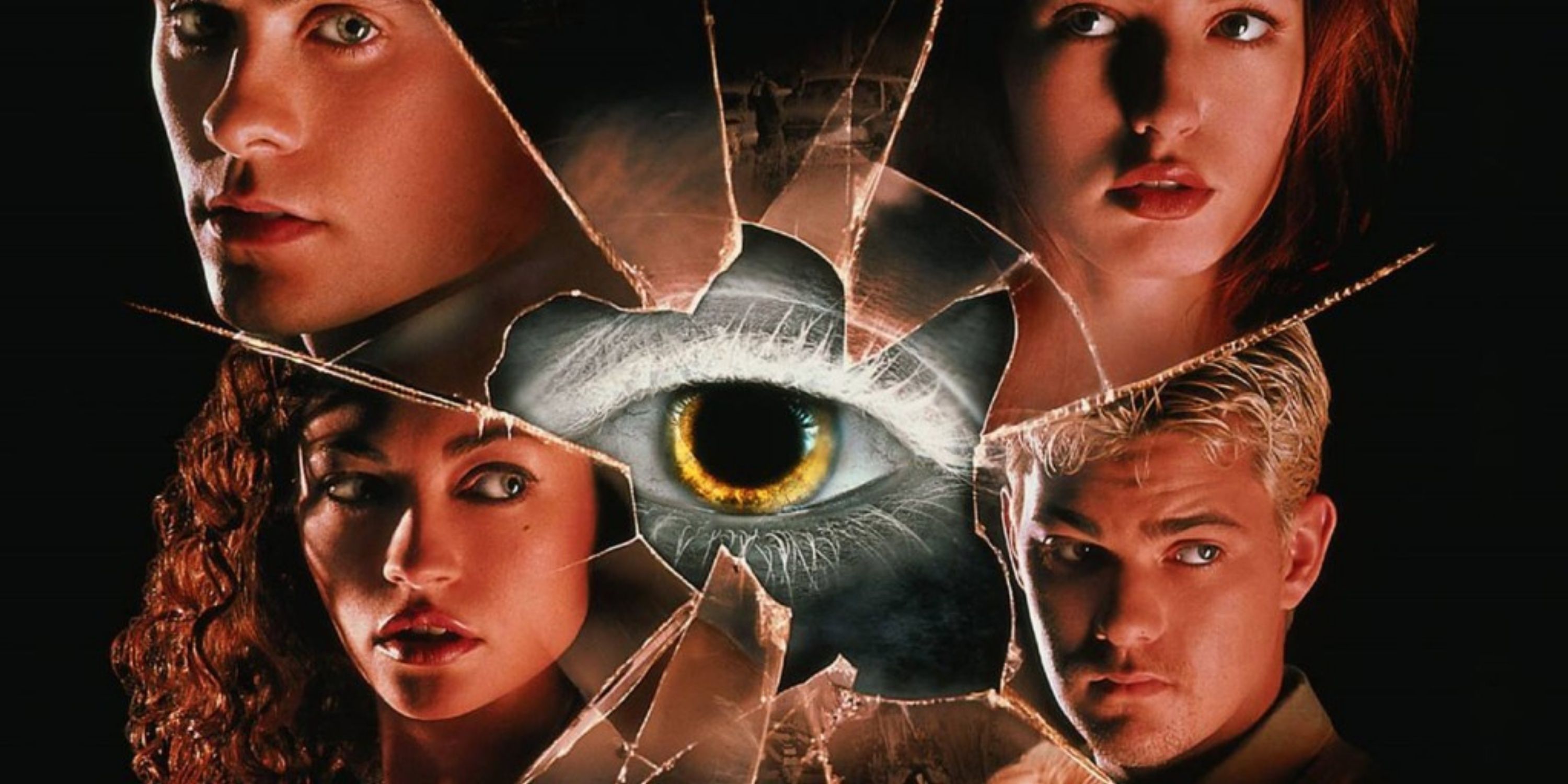 Feature image for characters in Urban Legend 1998 in cracked glass