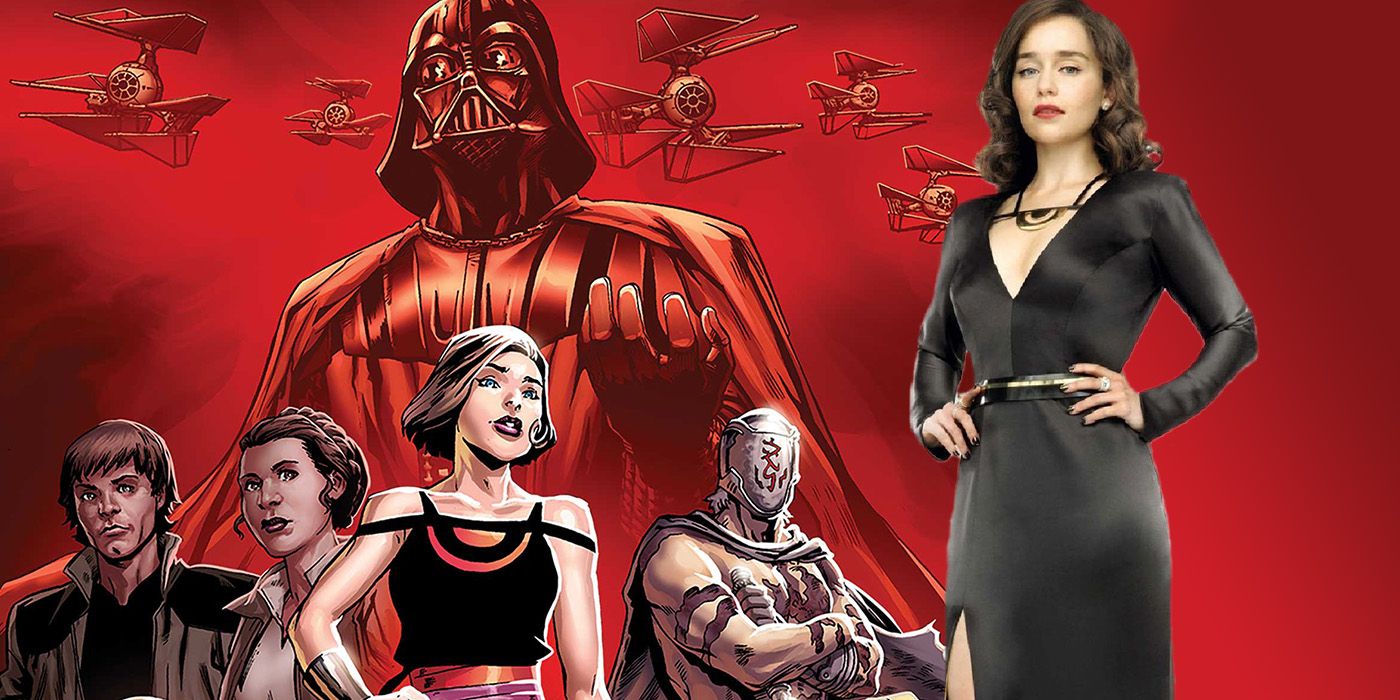 Crimson Reign comic with Vader and Qi'ra from Solo: A Star Wars Story