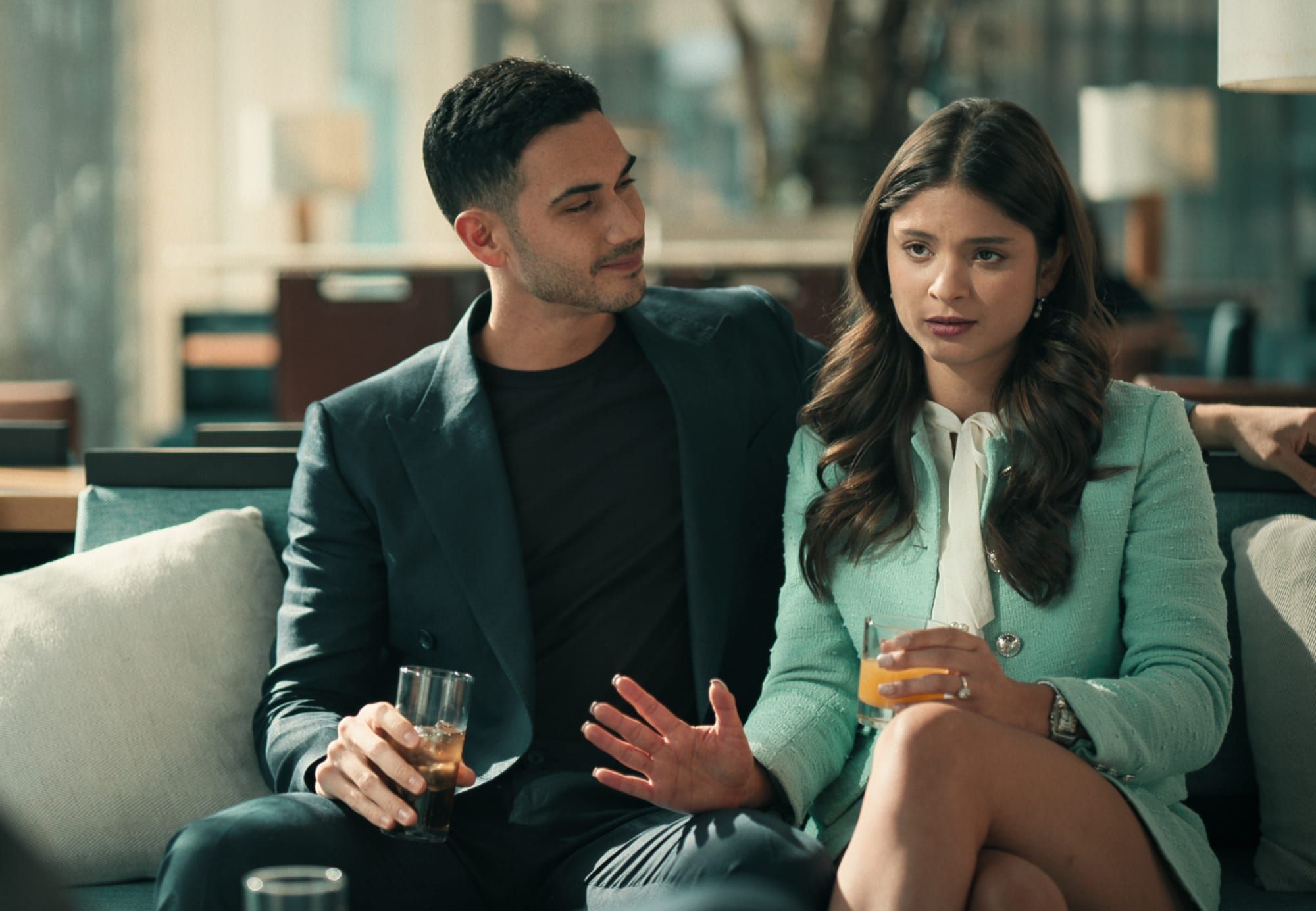 Esteban and Alma sit together in Dark Desire