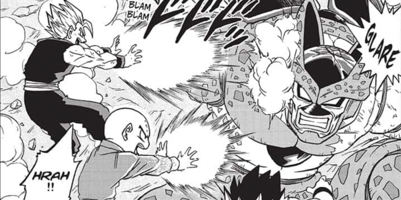 Dragon Ball Super Manga Capítulo 98 Gohan Kuririn Attack Cell Max