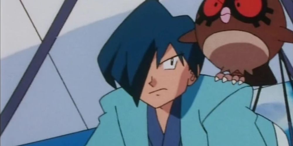 Falkner no anime Pokémon, líder de ginástica Violet City