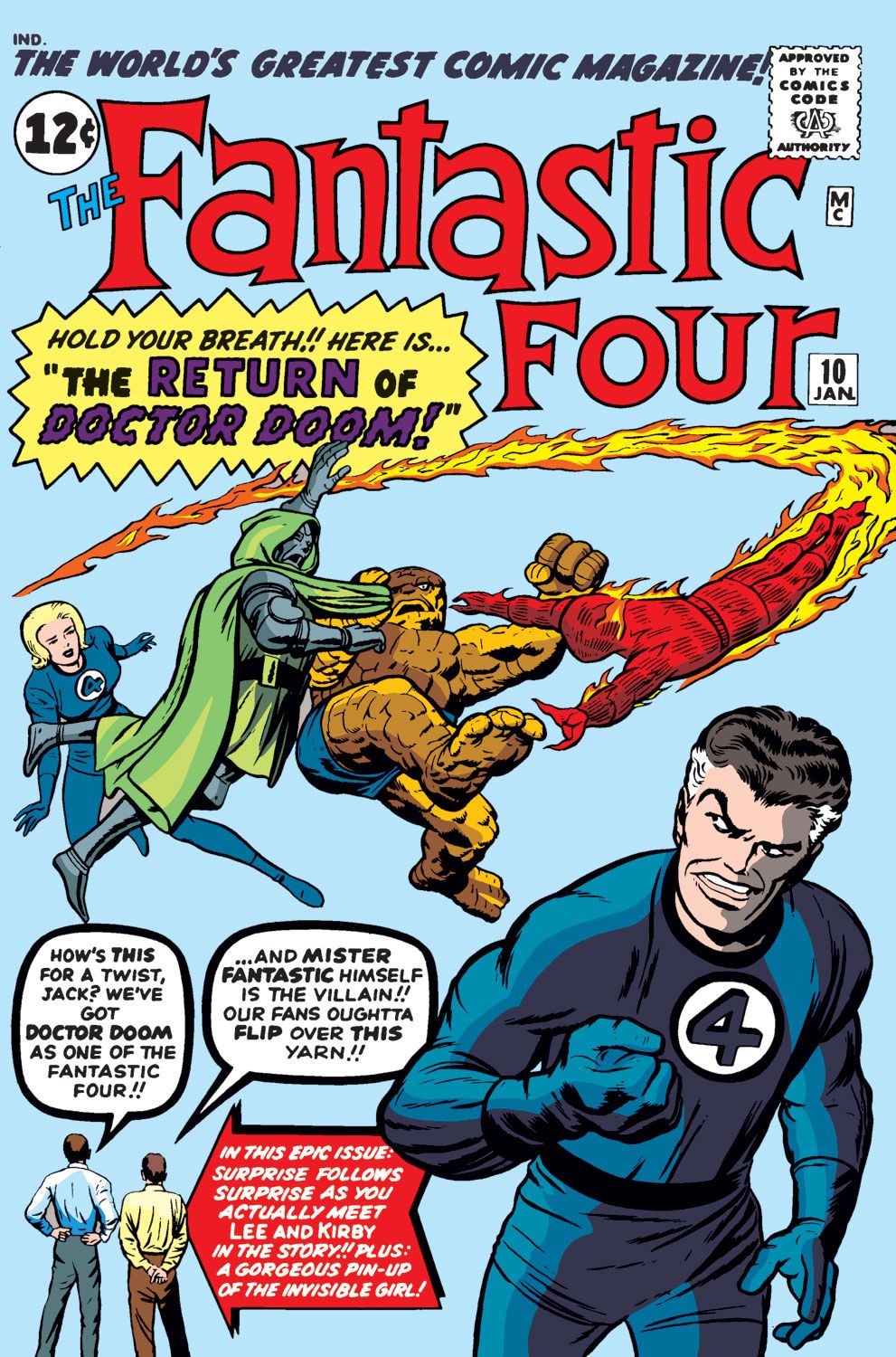 The cover of Fantastic Four #10