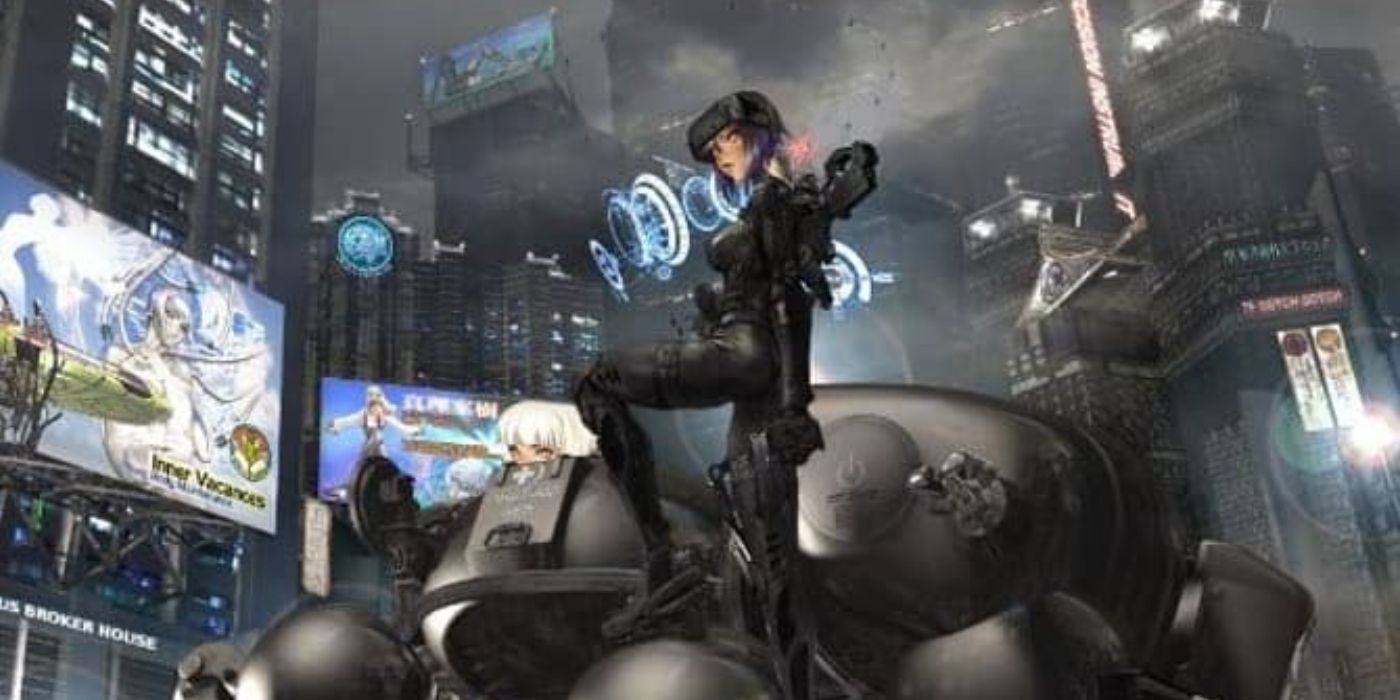 Uma imagem do novo site global Ghost in the Shell.