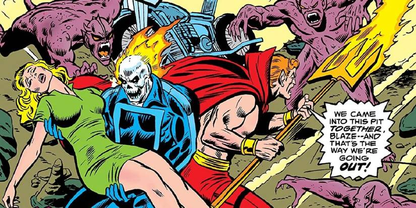 Ghost Rider Roxanne Simpson and the Son of Satan in Ghost Rider 17