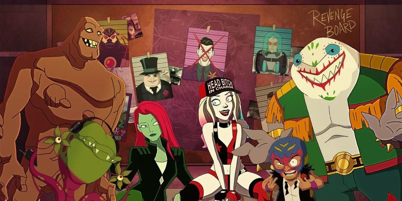 Harley Quinn and her crew from Season 1.