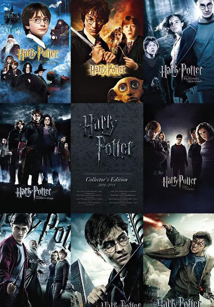 Harry Potter 8 Movie Collector's Edition featuring all movie art