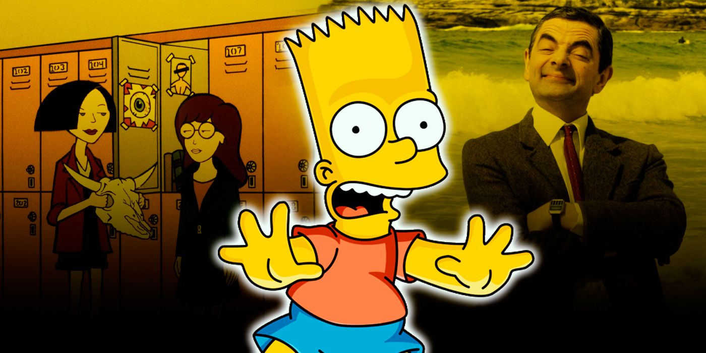 Bart Simpson, Daria Morgendorffer and Mr Bean
