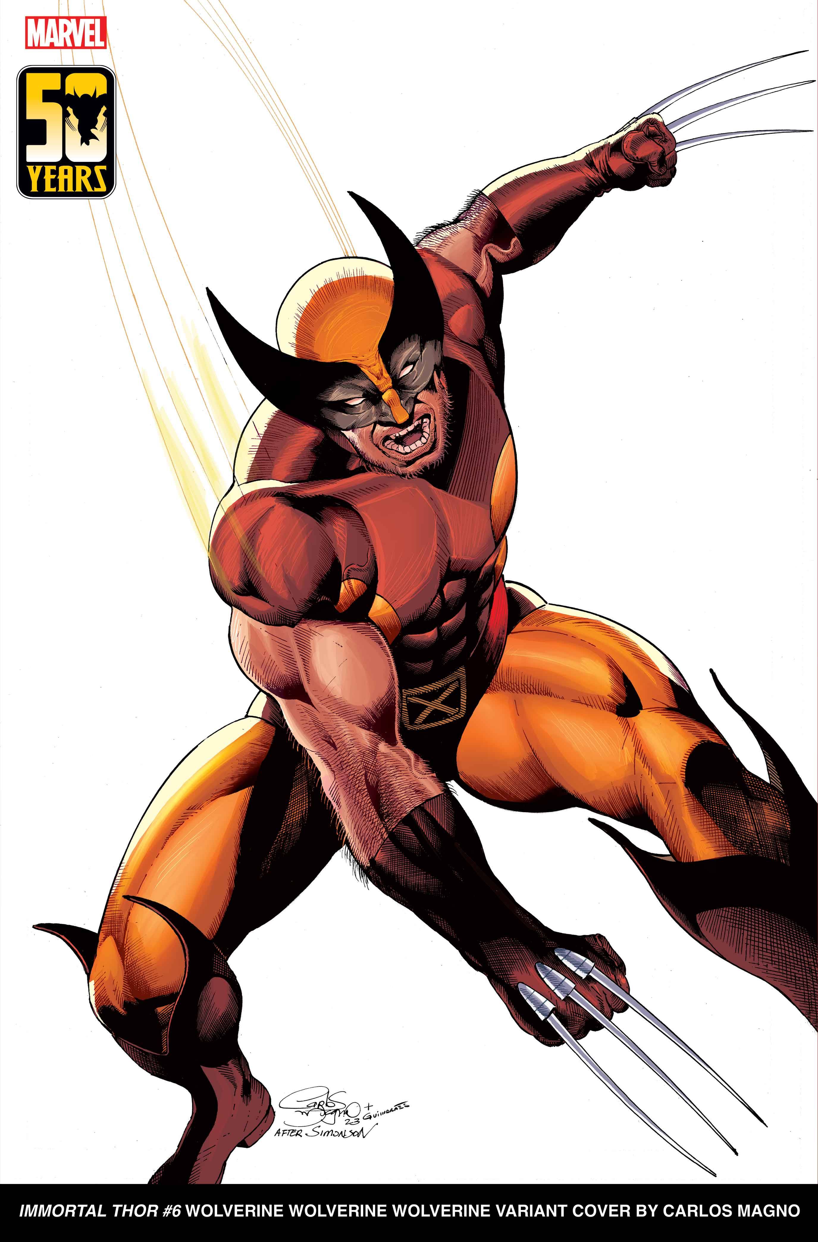 Marvel Comics anuncia edições especiais de capas variantes em comemoração ao aniversário de 50 anos de Wolverine. Confira a matéria!