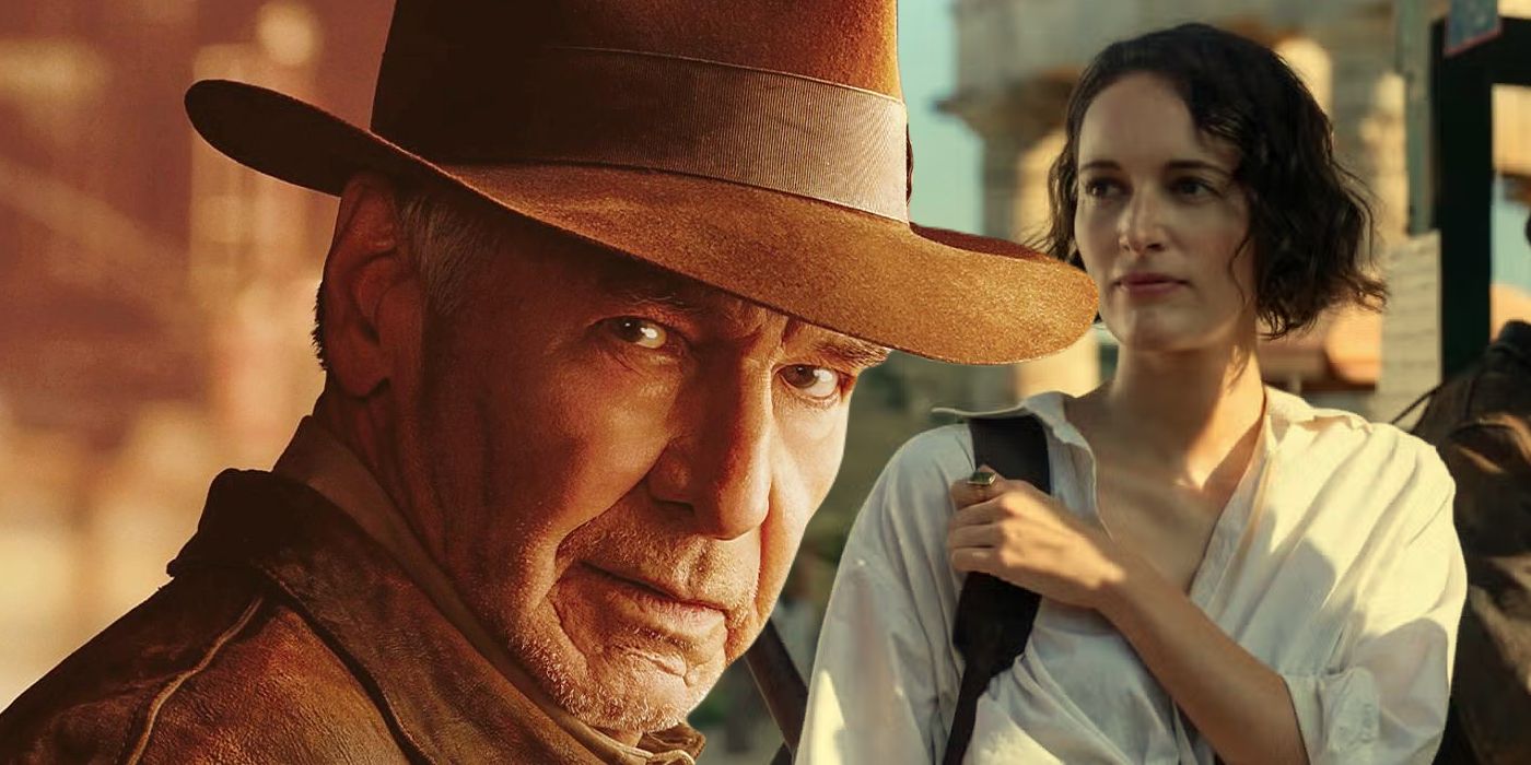 Split: Indiana Jones (Harrison Ford) and Helena Shaw (Phoebe Waller-Bridge) in Dial of Destiny