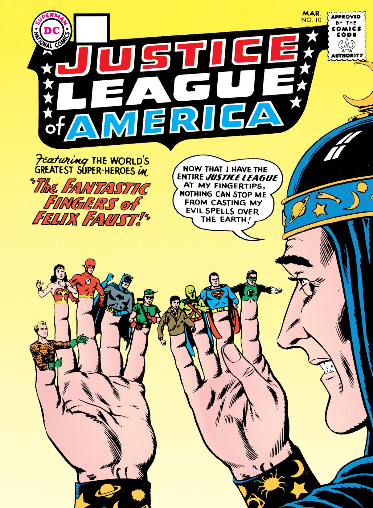 The cover of Justice League of America #10