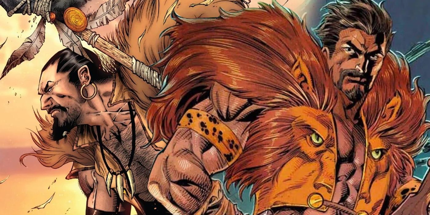 A collage of the Last Son of Kraven and Kraven the Hunter in Marvel Comics
